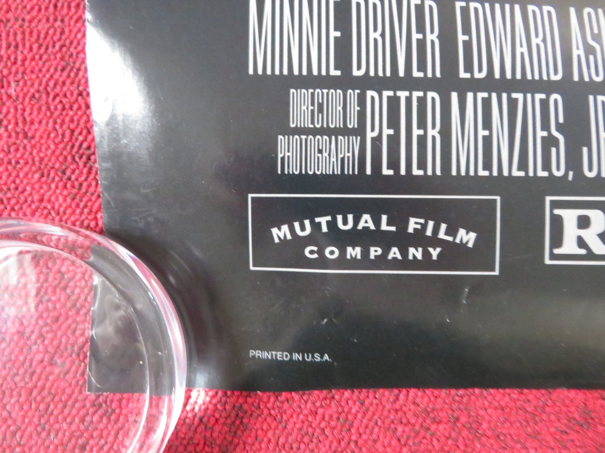 HARD RAIN US ONE SHEET ROLLED POSTER MORGAN FREEMAN CHRISTIAN SLATER 1998 Rendezvous Cinema Movie posters