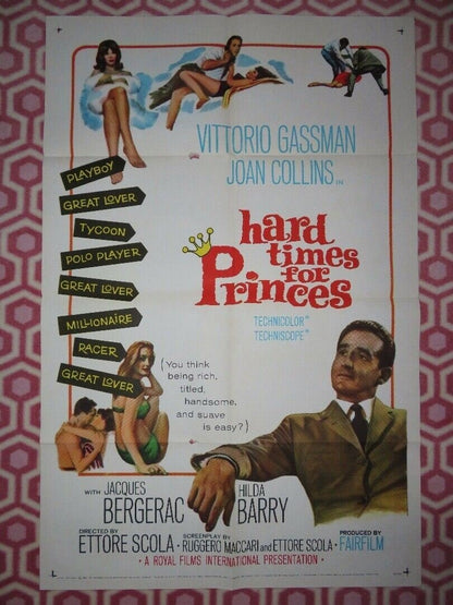 HARD TIME FOR PRINCESS / La congiuntura US ONE SHEET POSTER J.COLLINS 1965 Movie posters