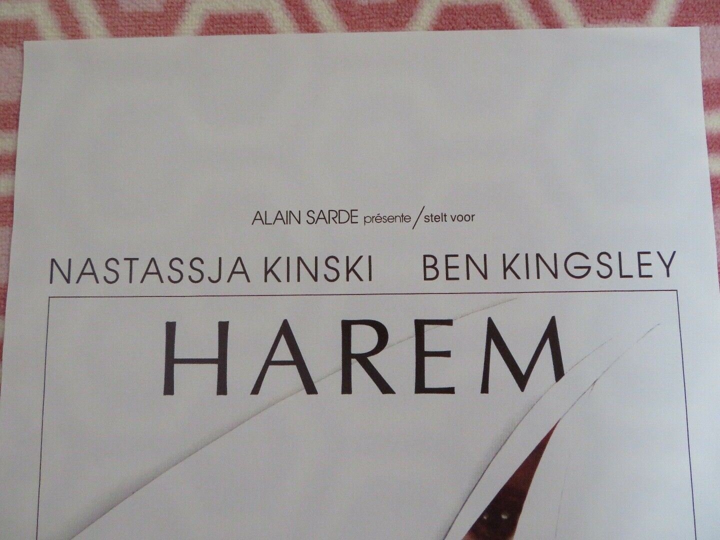 HAREM BELGIUM (22"x 14") POSTER NASTASSJA KINSKI BEN KINGSLEY 1985 Movie posters