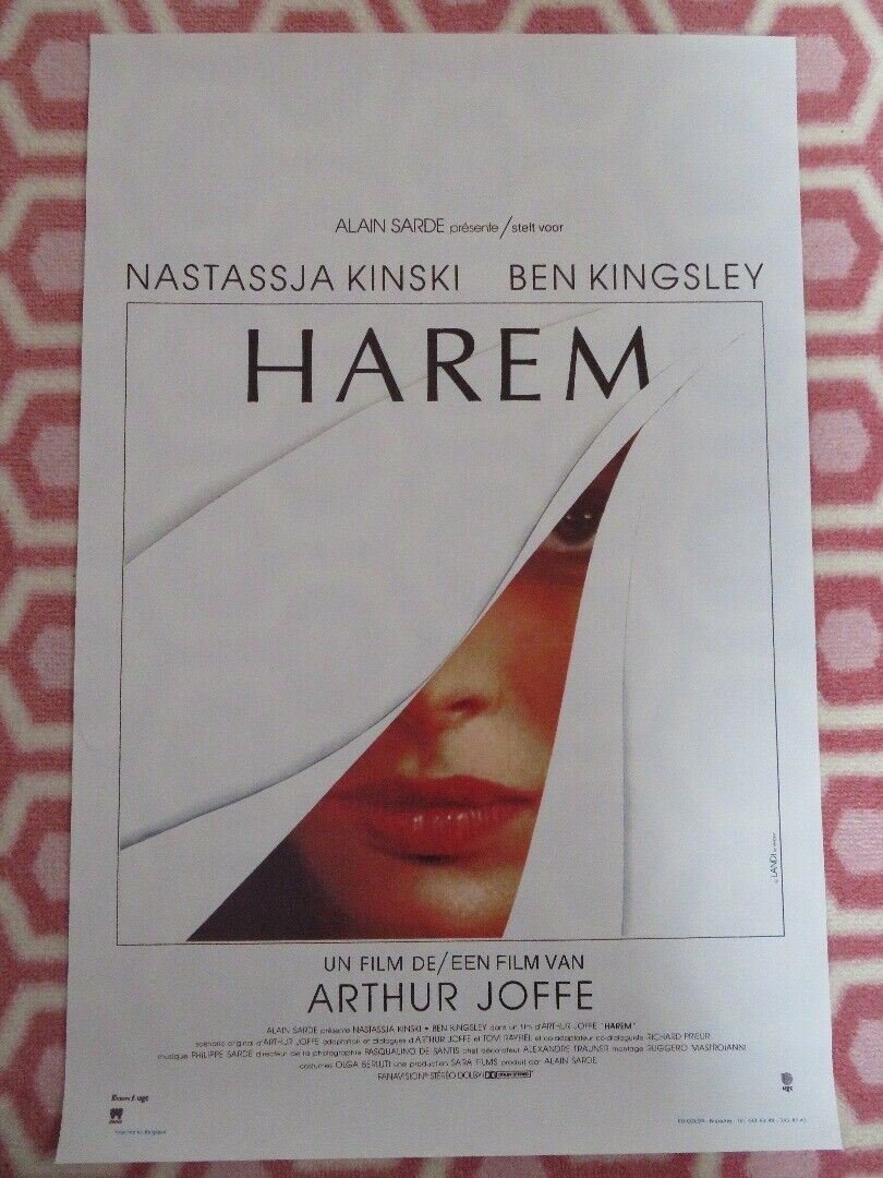 HAREM BELGIUM (22"x 14") POSTER NASTASSJA KINSKI BEN KINGSLEY 1985 Movie posters