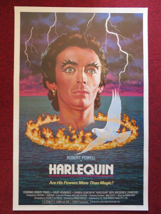 HARLEQUIN US ONE SHEET ROLLED POSTER RBERT POWELL DAVID HEMMINGS 1980 Movie posters