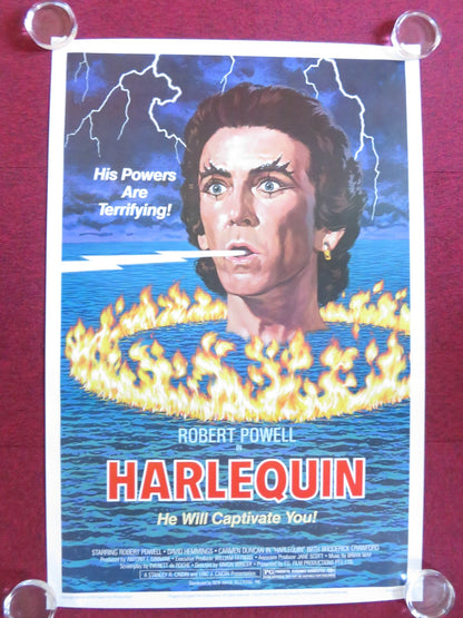 HARLEQUIN US ONE SHEET ROLLED POSTER ROBERT POWELL DAVID HEMMINGS R1983 Rendezvous Cinema Movie posters