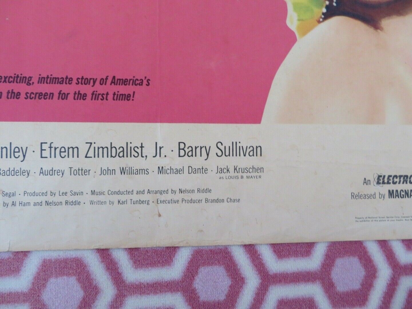 HARLOW US HALF SHEET (22"x 28") POSTER CAROL LYNLEY EFREM ZIMBALIST 1965 - Rendezvous Cinema