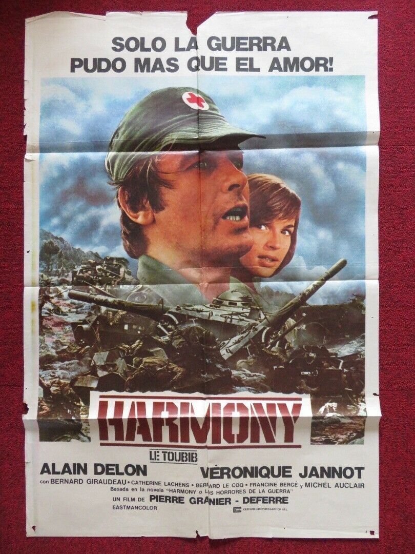 HARMONY LE TOUBIB / THE MEDIC ARGENTINA ONE SHEET FOLDED POSTER ALAIN DELON 1979 Movie posters