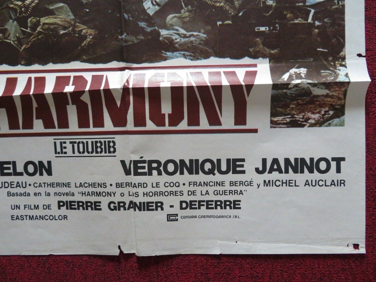 HARMONY LE TOUBIB / THE MEDIC ARGENTINA ONE SHEET FOLDED POSTER ALAIN DELON 1979 Movie posters