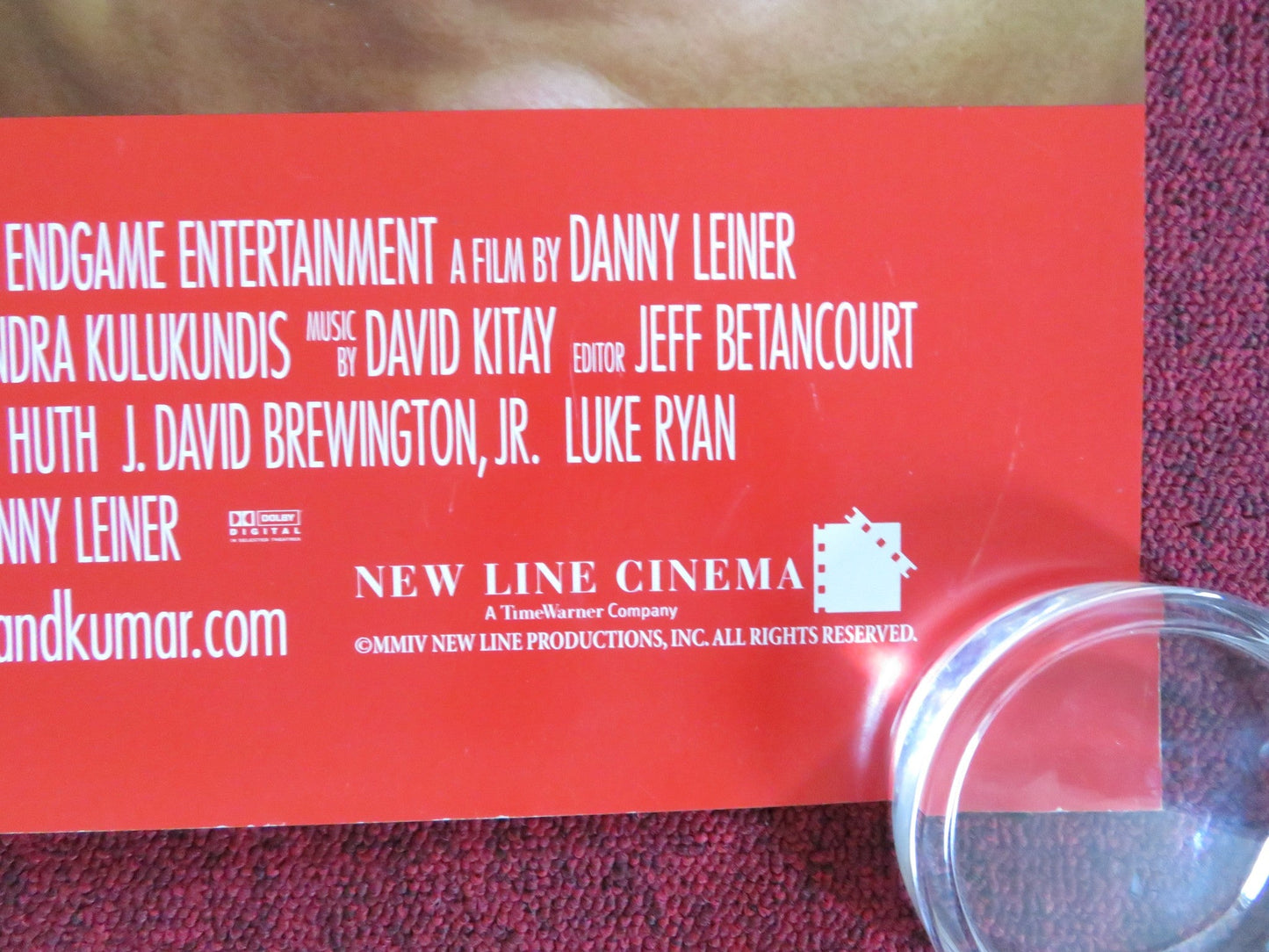 HAROLD & KUMAR GO TO WHITE CASTLE US ONE SHEET ROLLED POSTER CHO KAL PENN 2004 Rendezvous Cinema Movie posters