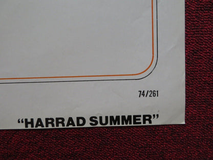 HARRAD SUMMER FOLDED US ONE SHEET POSTER RICHARD DORAN VICTORIA THOMPSON 1974 - Rendezvous Cinema