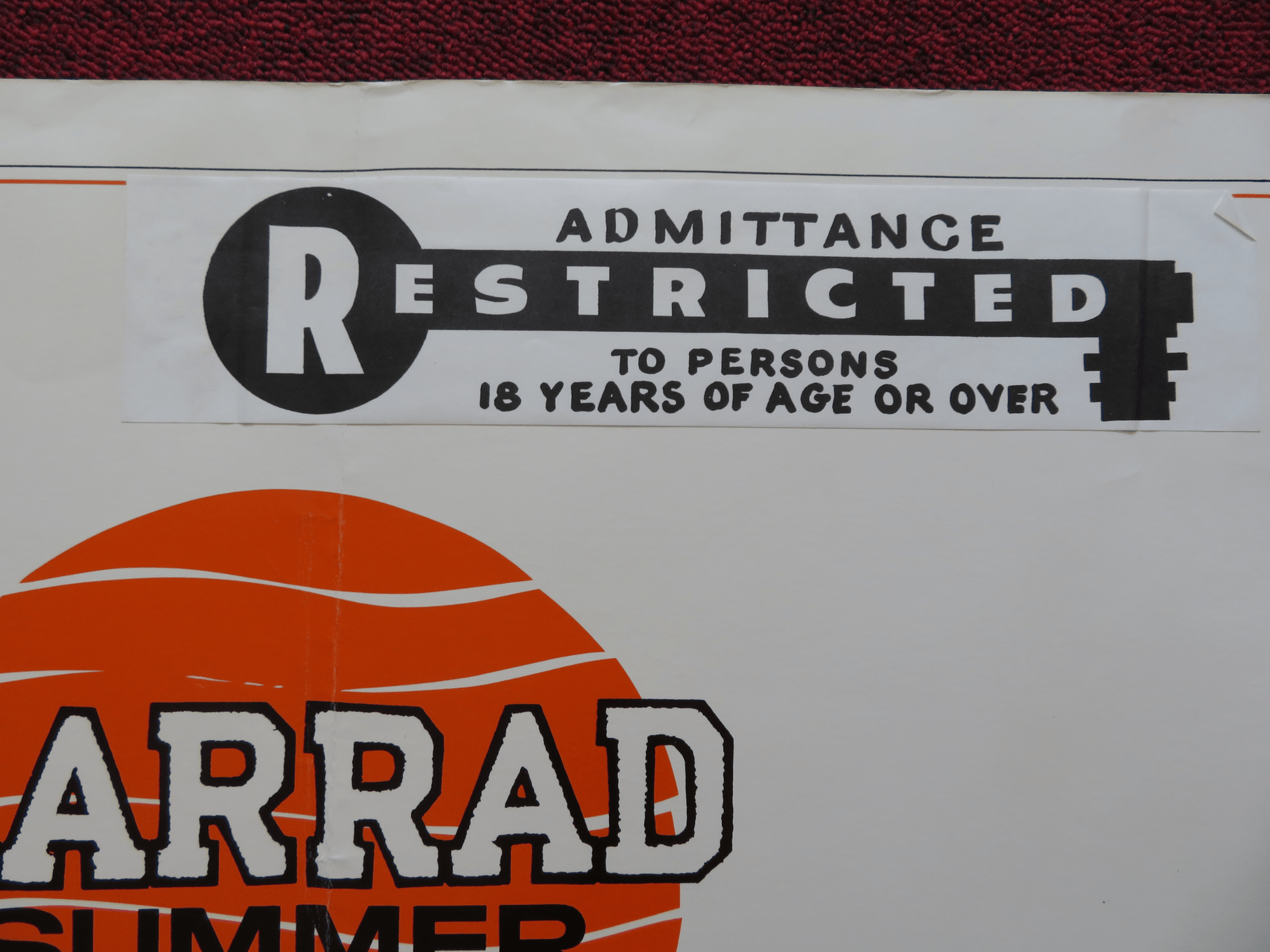 HARRAD SUMMER US HALF SHEET (22"x 28") POSTER RICHARD DORAN V. THOMPSON 1974 Rendezvous Cinema Movie posters