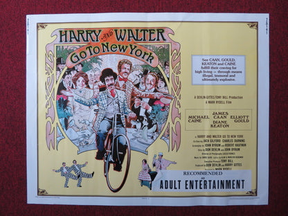 HARRY AND WALTER GO TO NEW NEW YORK US HALF SHEET (22"x 28") POSTER CAAN 1976 Rendezvous Cinema Movie posters
