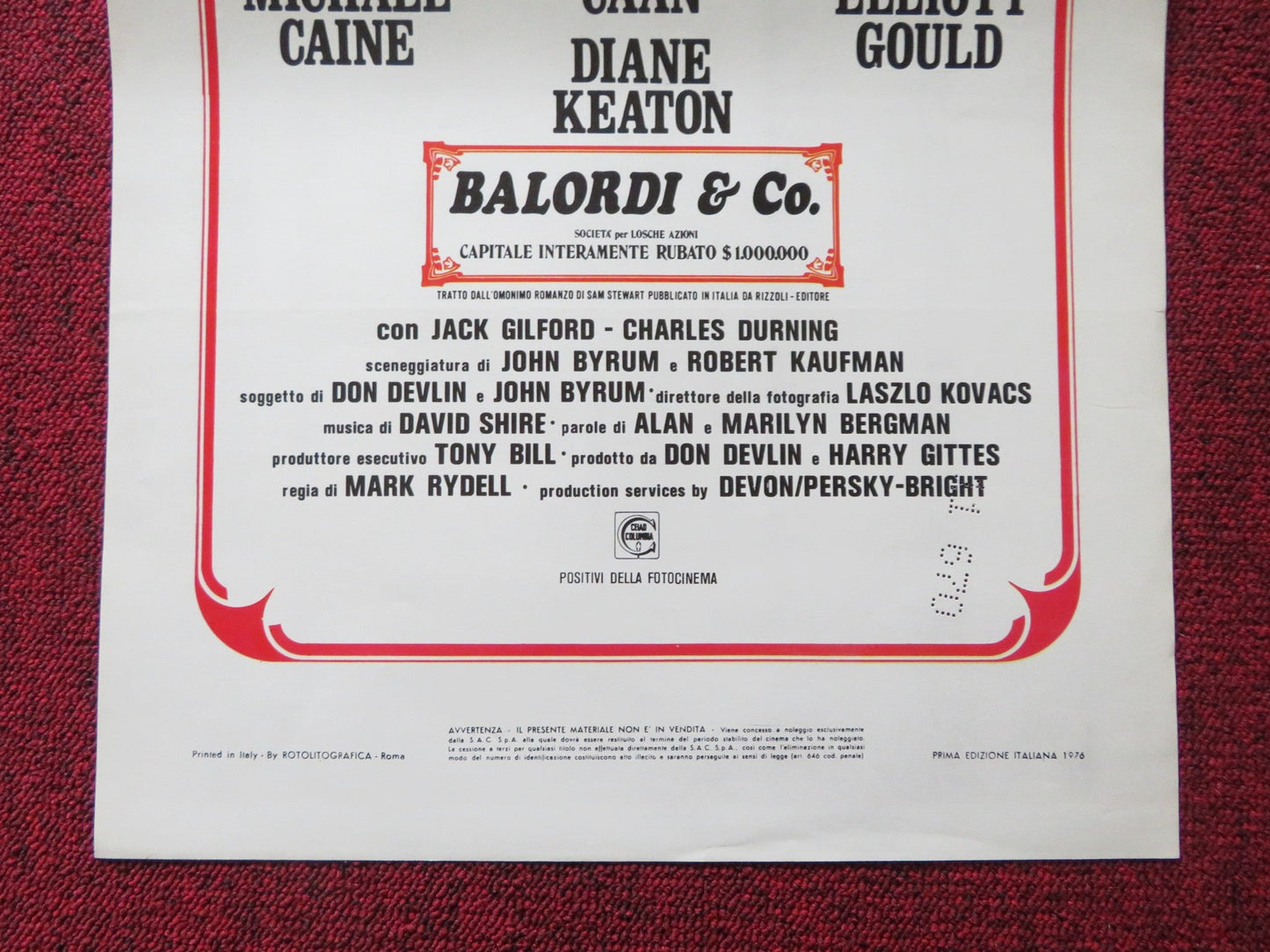 HARRY AND WALTER GO TO NEW YORK - B ITALIAN LOCANDINA POSTER JAMES CAAN 1976 Rendezvous Cinema Movie posters