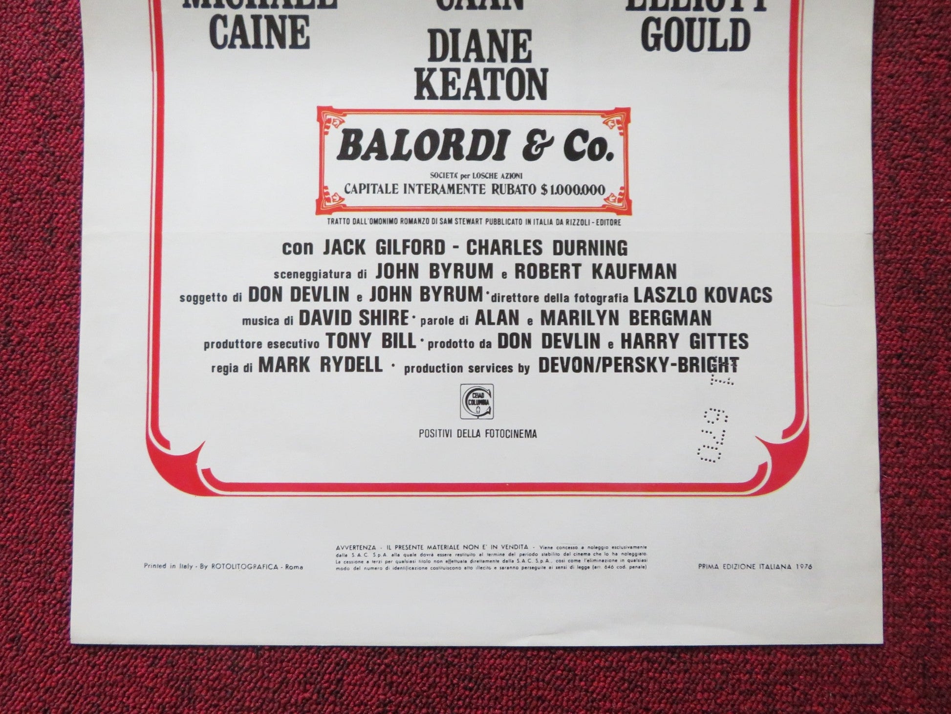 HARRY AND WALTER GO TO NEW YORK - B ITALIAN LOCANDINA POSTER JAMES CAAN 1976 Rendezvous Cinema Movie posters