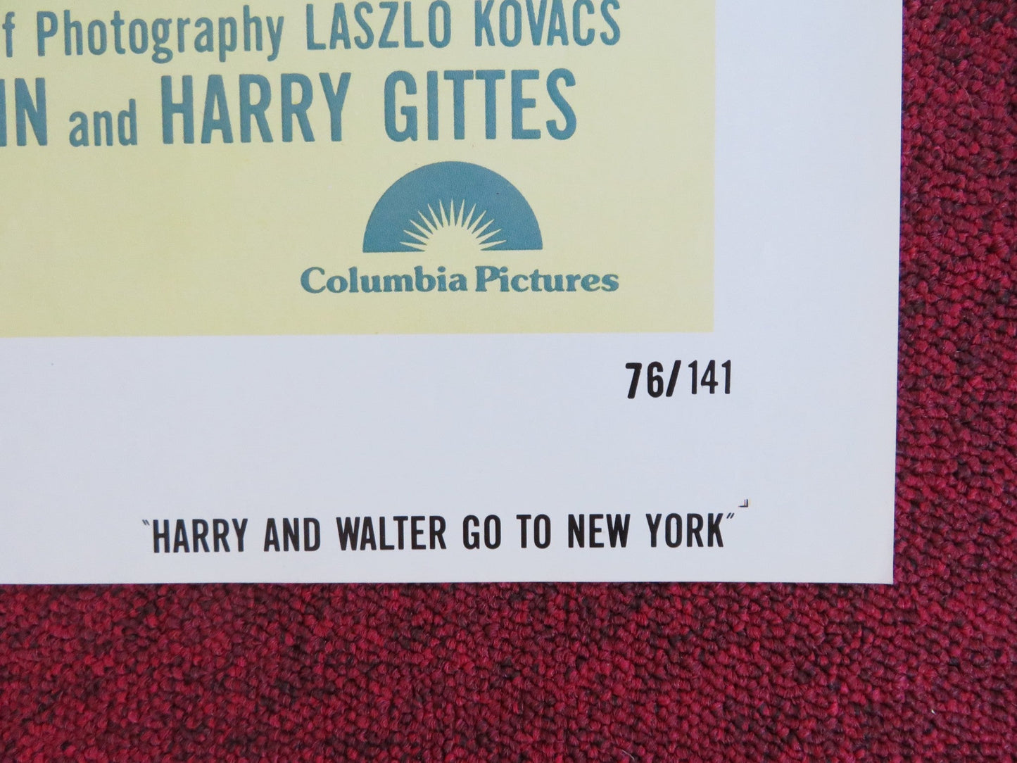 HARRY AND WALTER GO TO NEW YORK FOLDED US ONE SHEET POSTER JAMES CAAN 1976 Rendezvous Cinema Movie posters