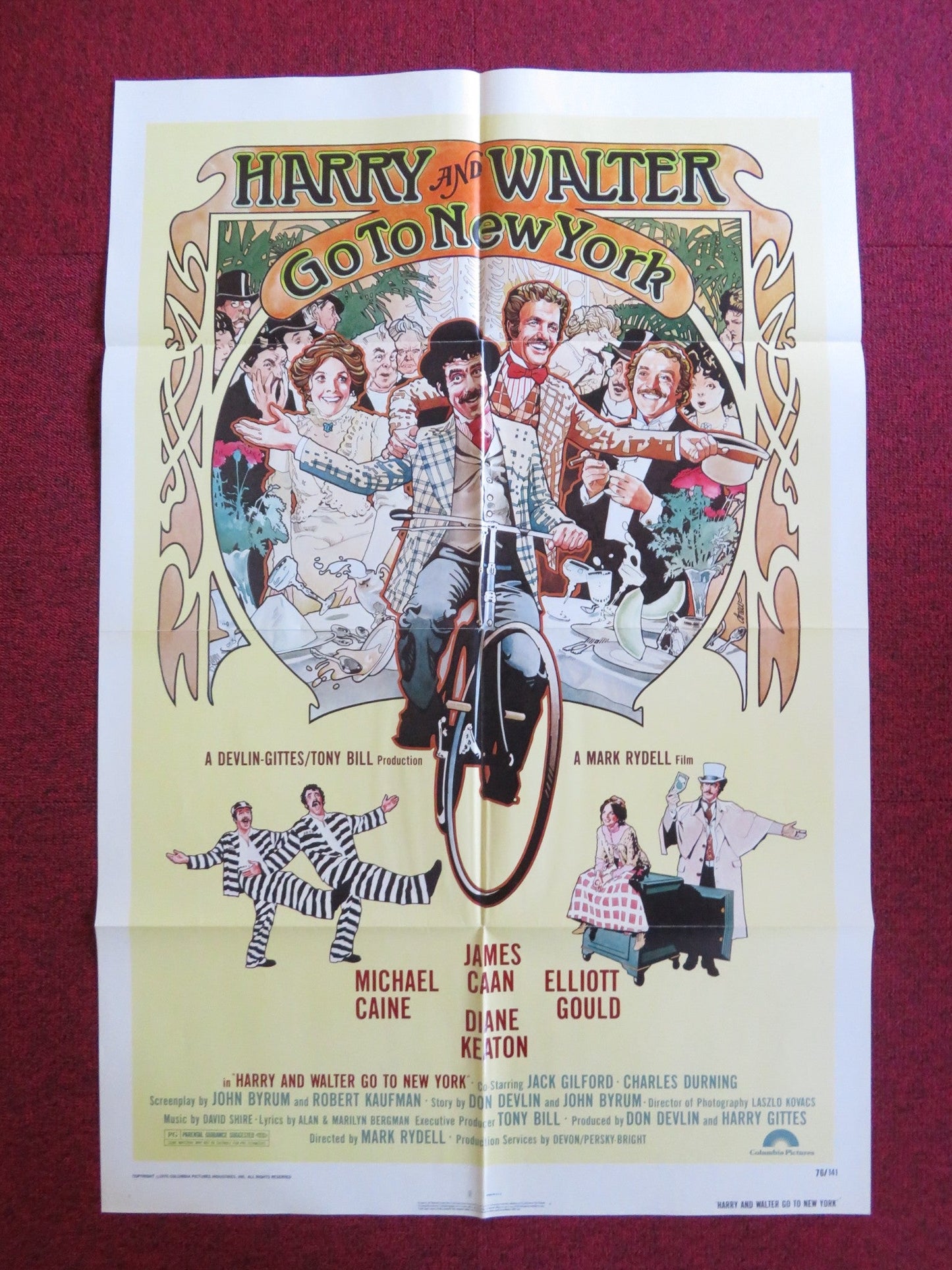 HARRY AND WALTER GO TO NEW YORK FOLDED US ONE SHEET POSTER JAMES CAAN 1976 Rendezvous Cinema Movie posters