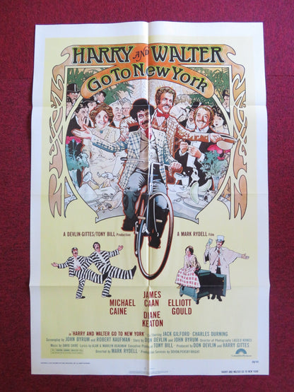HARRY AND WALTER GO TO NEW YORK FOLDED US ONE SHEET POSTER JAMES CAAN 1976 Rendezvous Cinema Movie posters