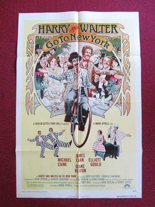 HARRY AND WALTER GO TO NEW YORK FOLDED US ONE SHEET POSTER JAMES CAAN 1976 Rendezvous Cinema Movie posters