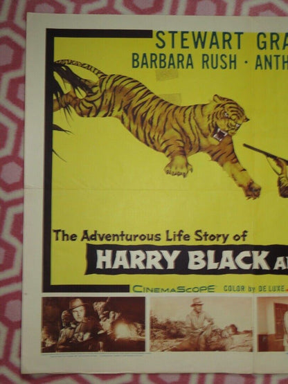 HARRY BLACK AND THE TIGER US HALF SHEET (22"x 28") POSTER STEWART GRANGER 1958 Movie posters
