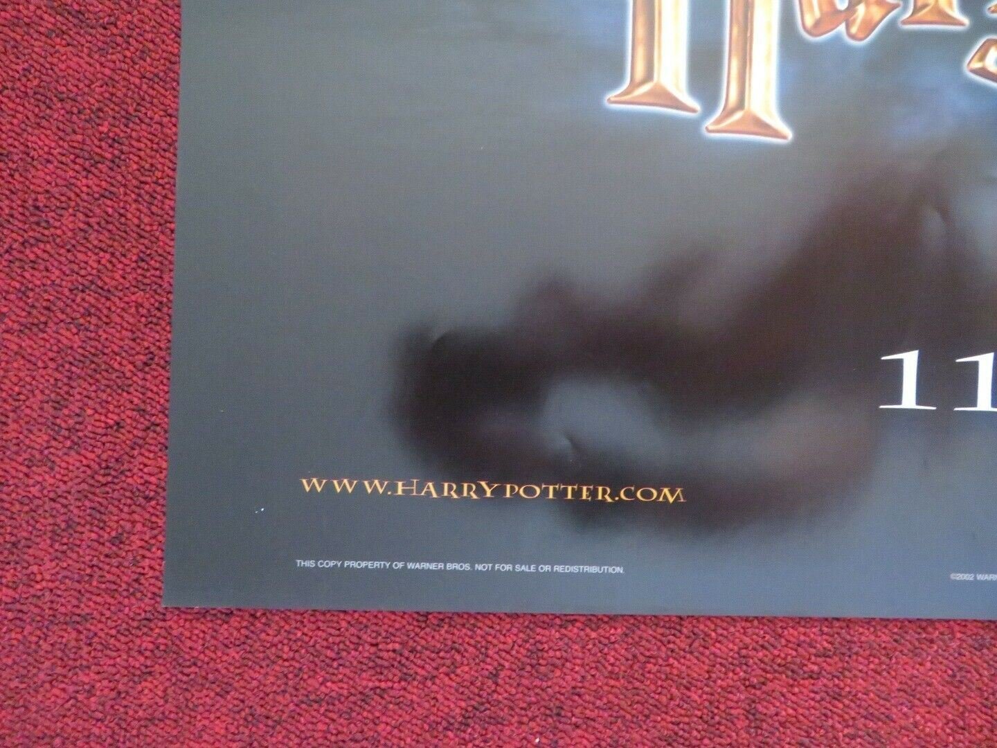 HARRY POTTER AND THE CHAMBER OF SECRETS FOLDED US ONE SHEET POSTER 2002 Movie posters