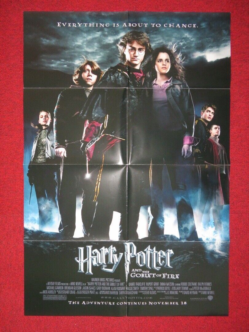 HARRY POTTER AND THE GOBLET OF FIRE FOLDED US ONE SHEET POSTER 2005 Rendezvous Cinema Movie posters