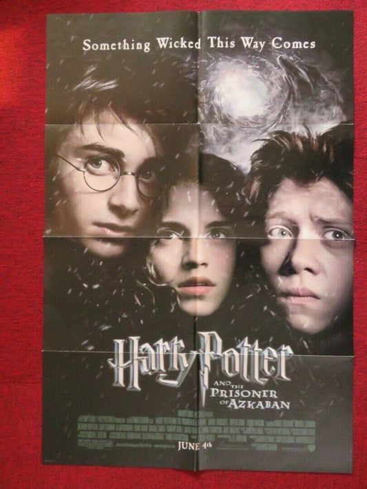 HARRY POTTER AND THE PRISONER OF AZKABAN FOLDED US ONE SHEET POSTER 2004 Movie posters