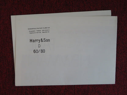 HARRY & SON SWITzERLAND POSTER PAUL NEWMAN ROBBY BENSON 1984 Rendezvous Cinema Movie posters