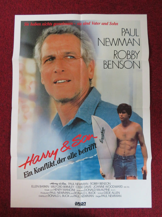 HARRY & SON SWITzERLAND POSTER PAUL NEWMAN ROBBY BENSON 1984 Rendezvous Cinema Movie posters