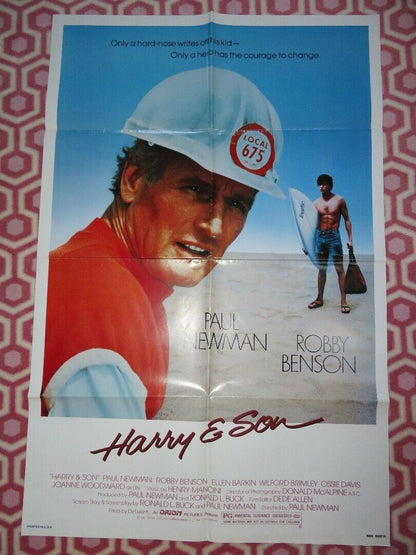 HARRY & SON US ONE SHEET POSTER PAUL NEWMAN ROBBY BENSON 1984 Movie posters