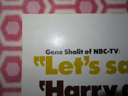 HARRY & TONTO US ONE SHEET POSTER ART CARNEY GLEN BURSTYN 1971 Movie posters