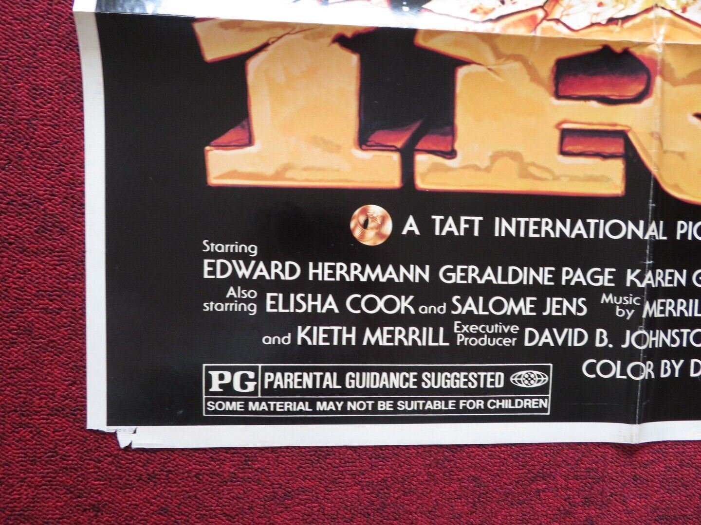 HARRY'S WAR FOLDED US ONE SHEET POSTER EDWARD HERRMANN GERALDINE PAGE 1980 Movie posters