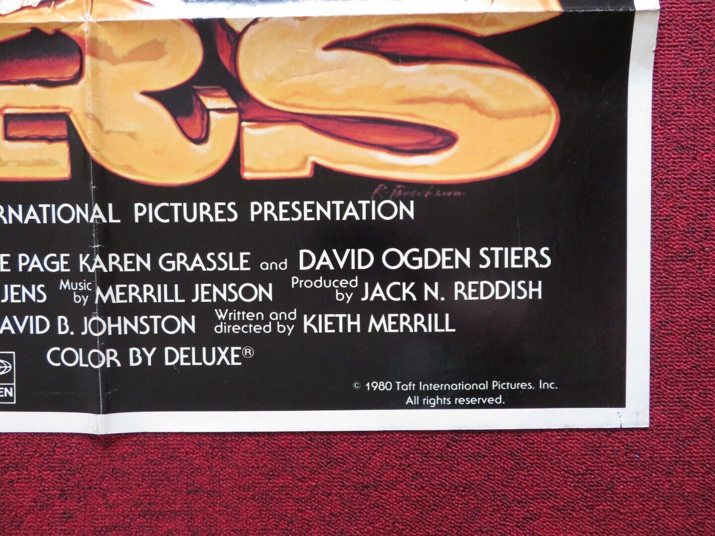 HARRY'S WAR FOLDED US ONE SHEET POSTER EDWARD HERRMANN GERALDINE PAGE 1980 Movie posters