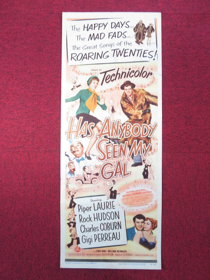 HAS ANYBODY SEEN MY GAL US INSERT (14"x 36") POSTER PIPER LAURIE R. HUDSON 1952 Rendezvous Cinema Movie posters