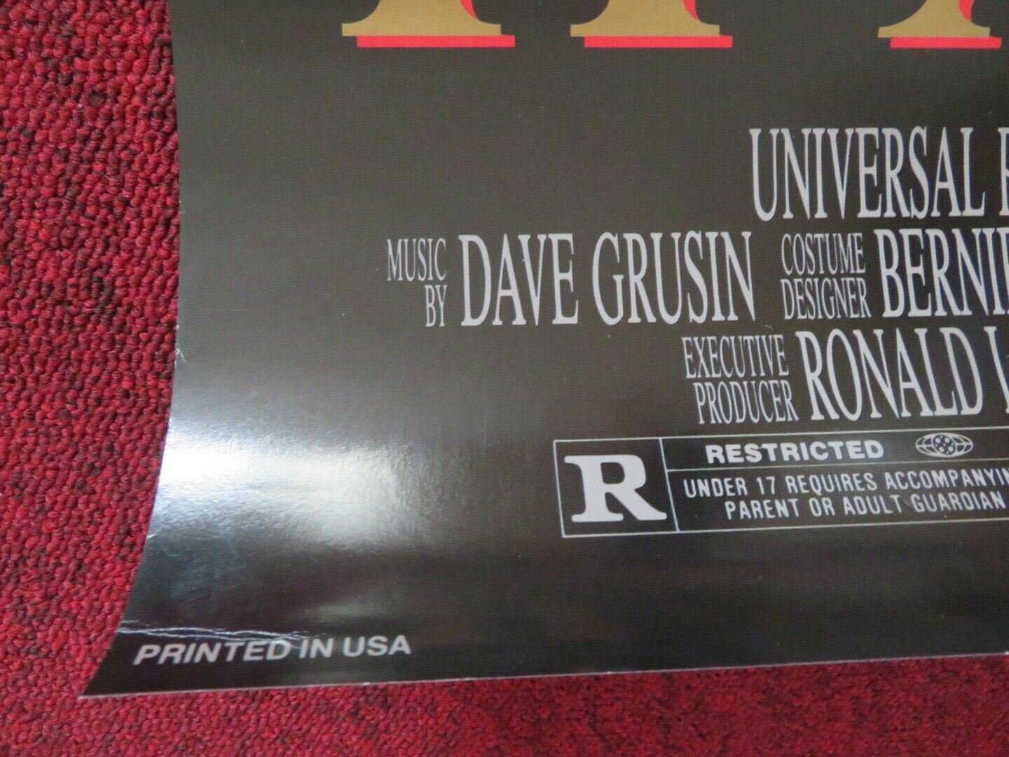 HAVANA US ONE SHEET ROLLED POSTER ROBERT REDFORD LENA OLIN 1990 Movie posters