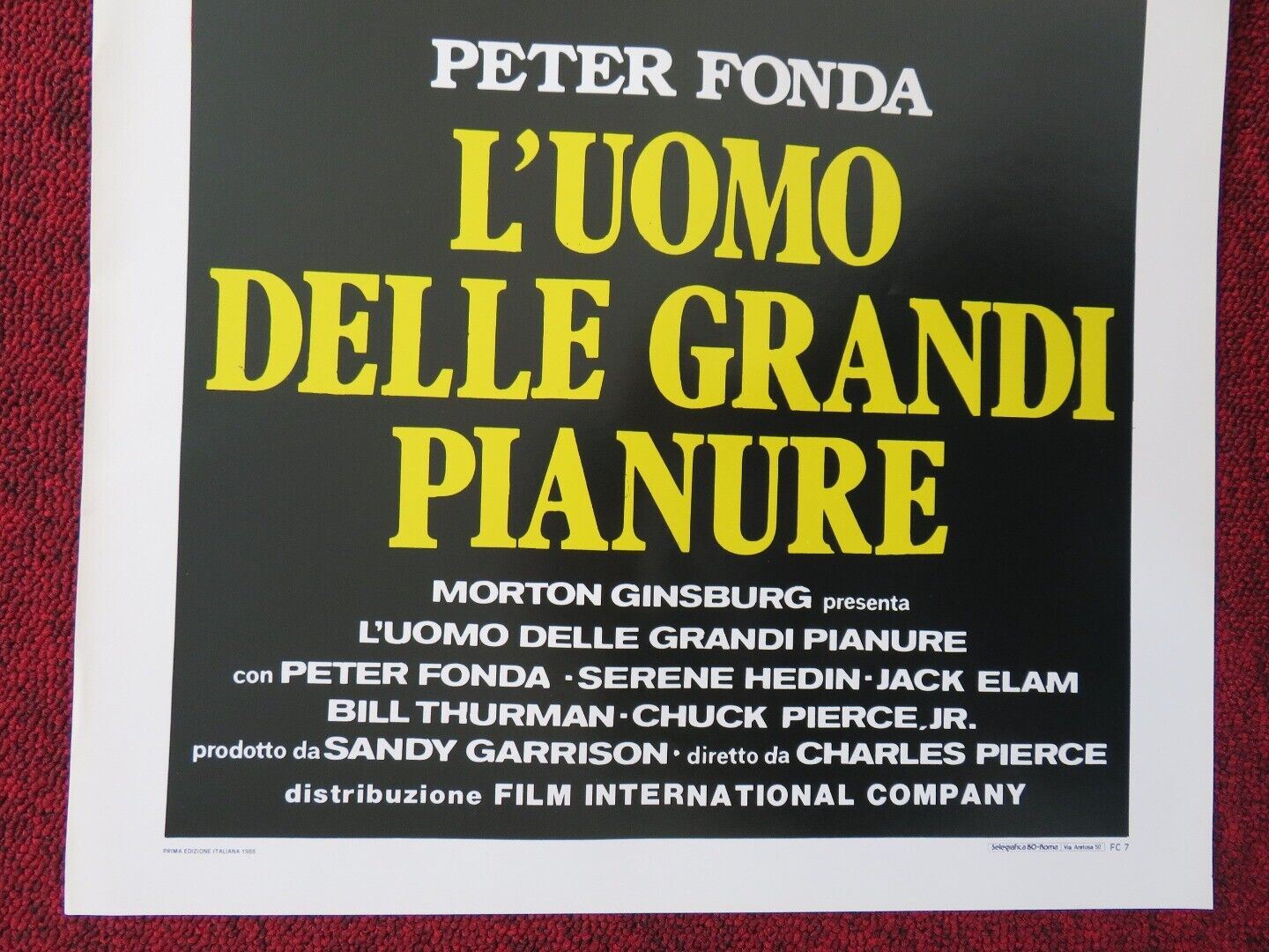 HAWKEN'S BREED ITALIAN LOCANDINA (27.5"x13") POSTER PETER FONDA 1988 Movie posters