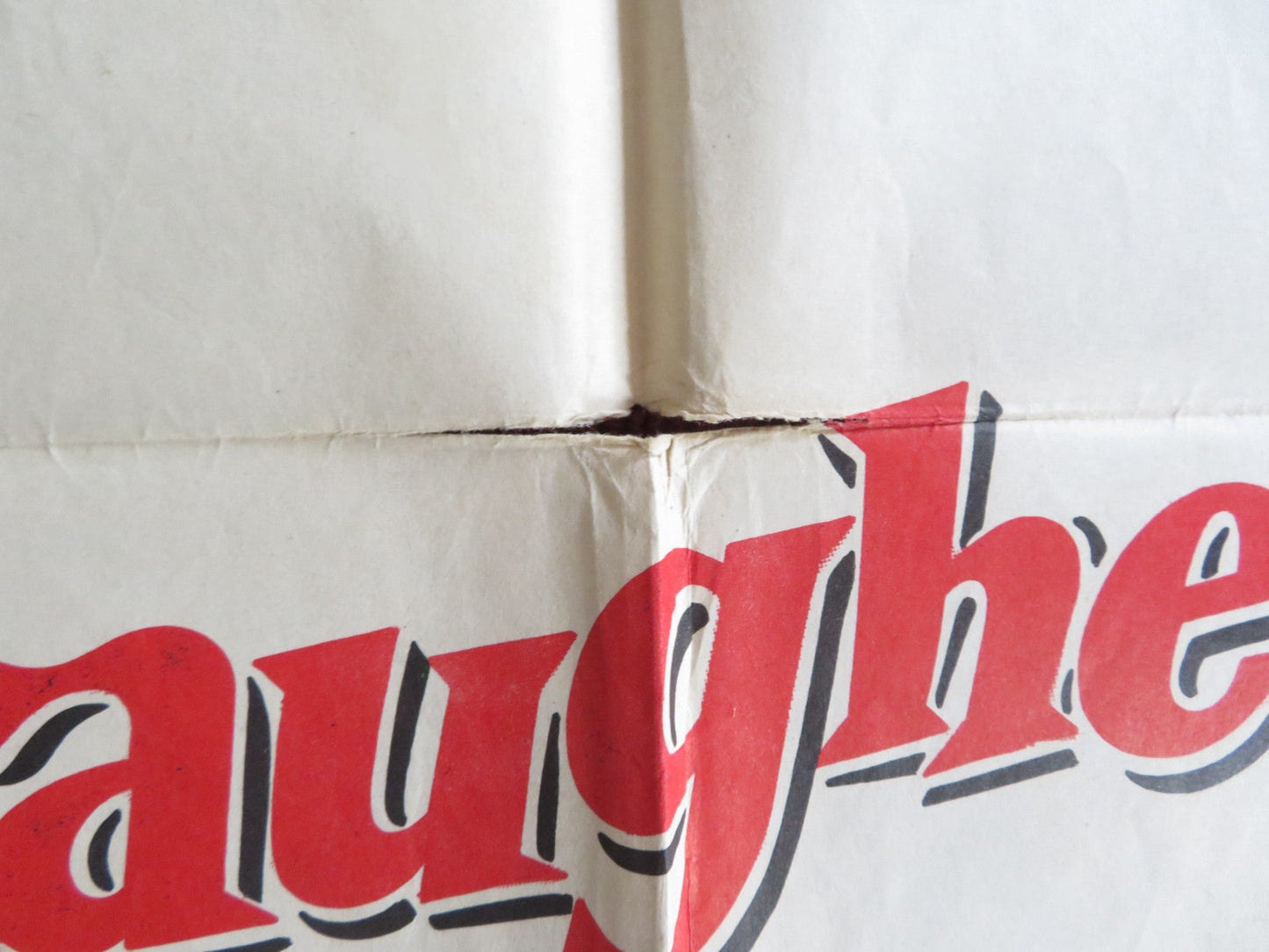 HE LAUGHED LAST FOLDED US ONE SHEET POSTER FRANKIE LAINE LUCY MARLOW 1956 Rendezvous Cinema Movie posters