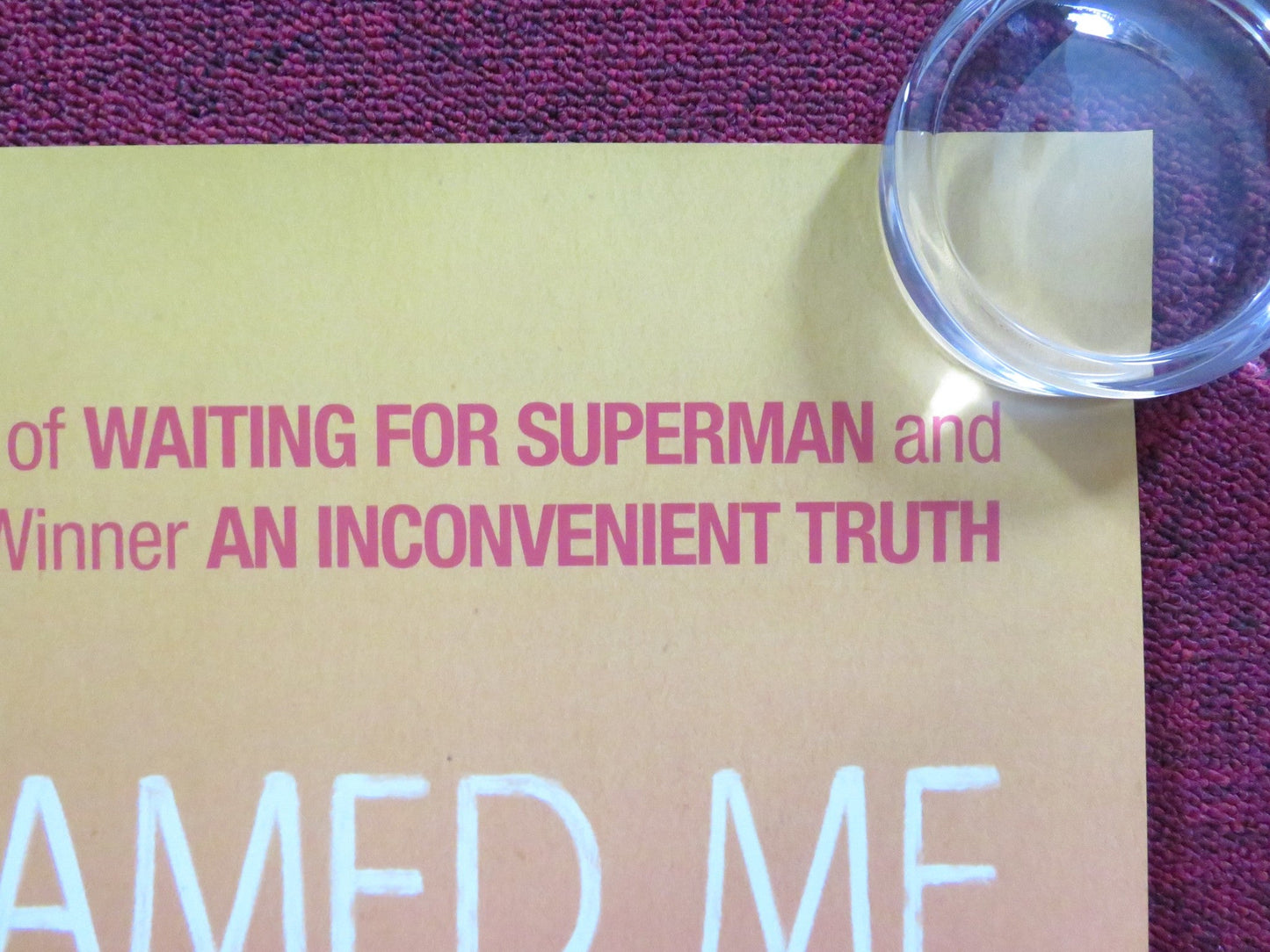 HE NAMED ME MALALA UK QUAD (30"x 40") ROLLED POSTER MALALA YOUSAFZAI BONO 2015 Rendezvous Cinema Movie posters