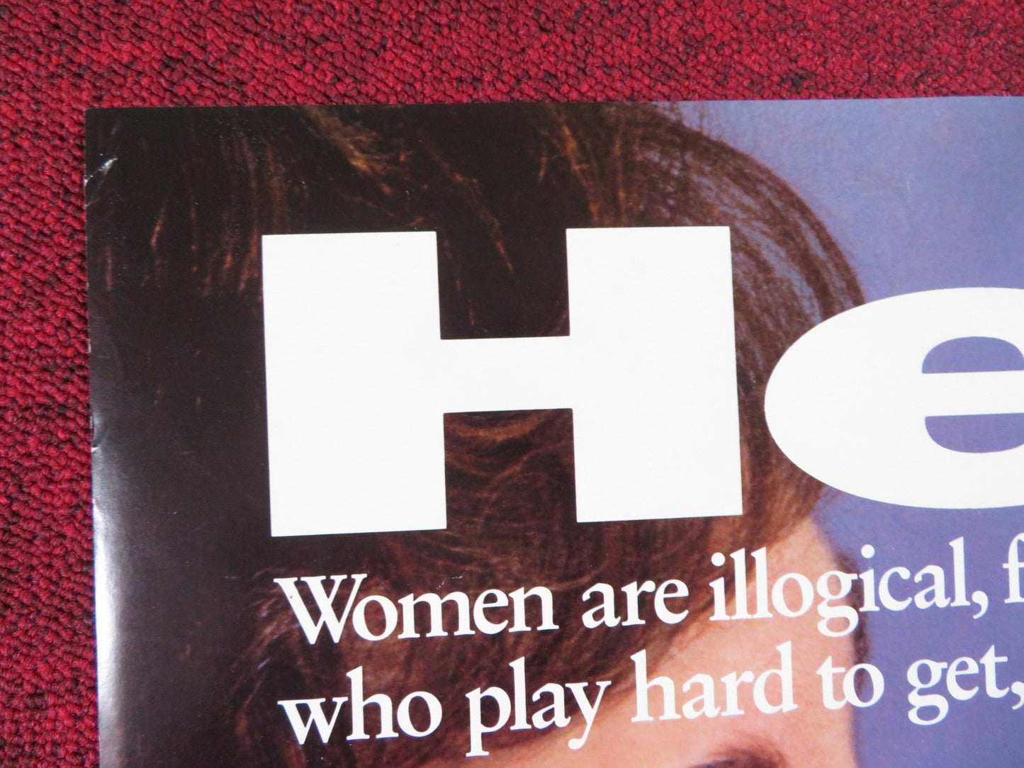 HE SAID, SHE SAID FOLDED US ONE SHEET POSTER KEVIN BACON ELIZABETH PERKINS 1991 Rendezvous Cinema Movie posters