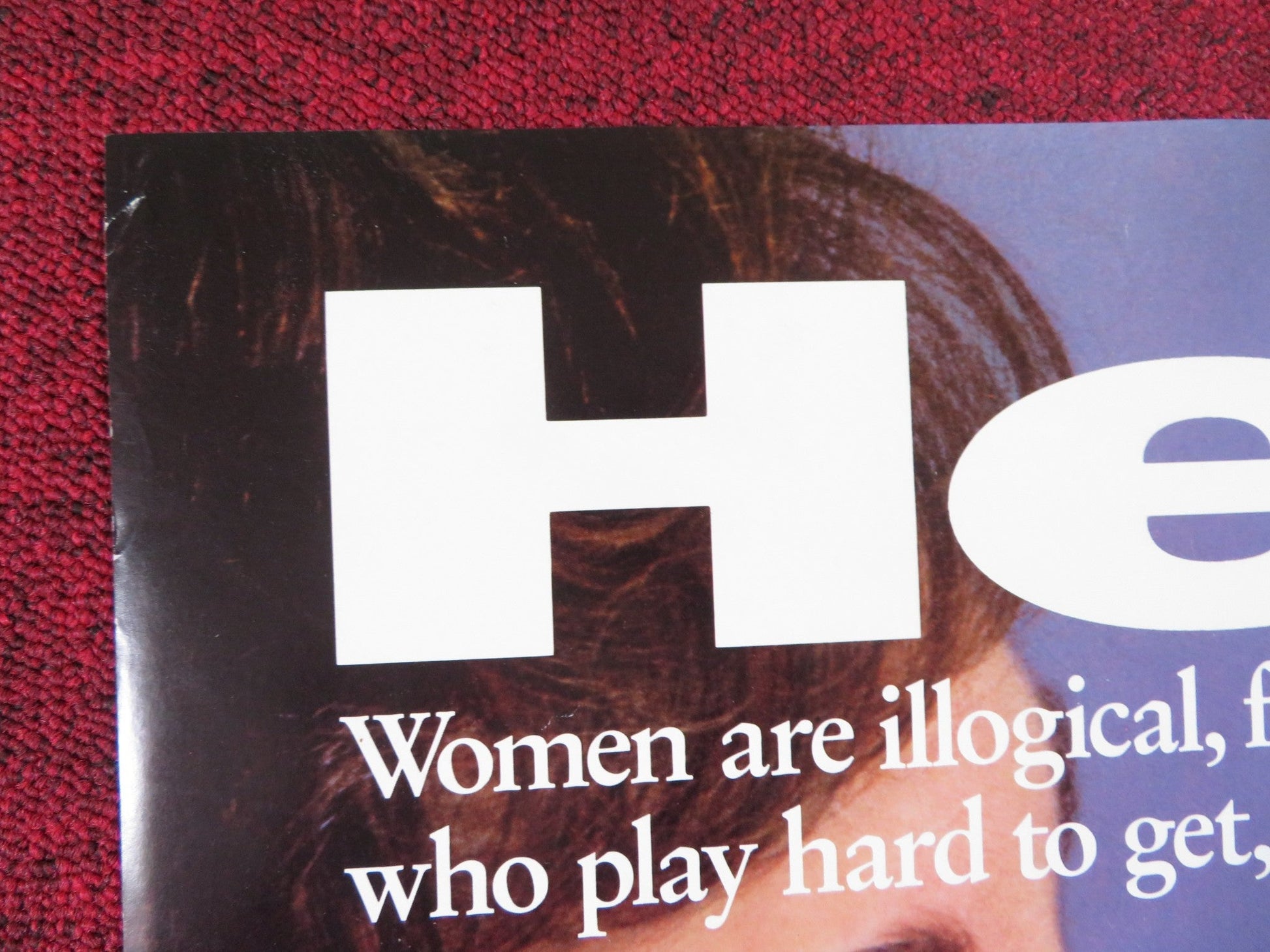 HE SAID, SHE SAID FOLDED US ONE SHEET POSTER KEVIN BACON ELIZABETH PERKINS 1991 Rendezvous Cinema Movie posters