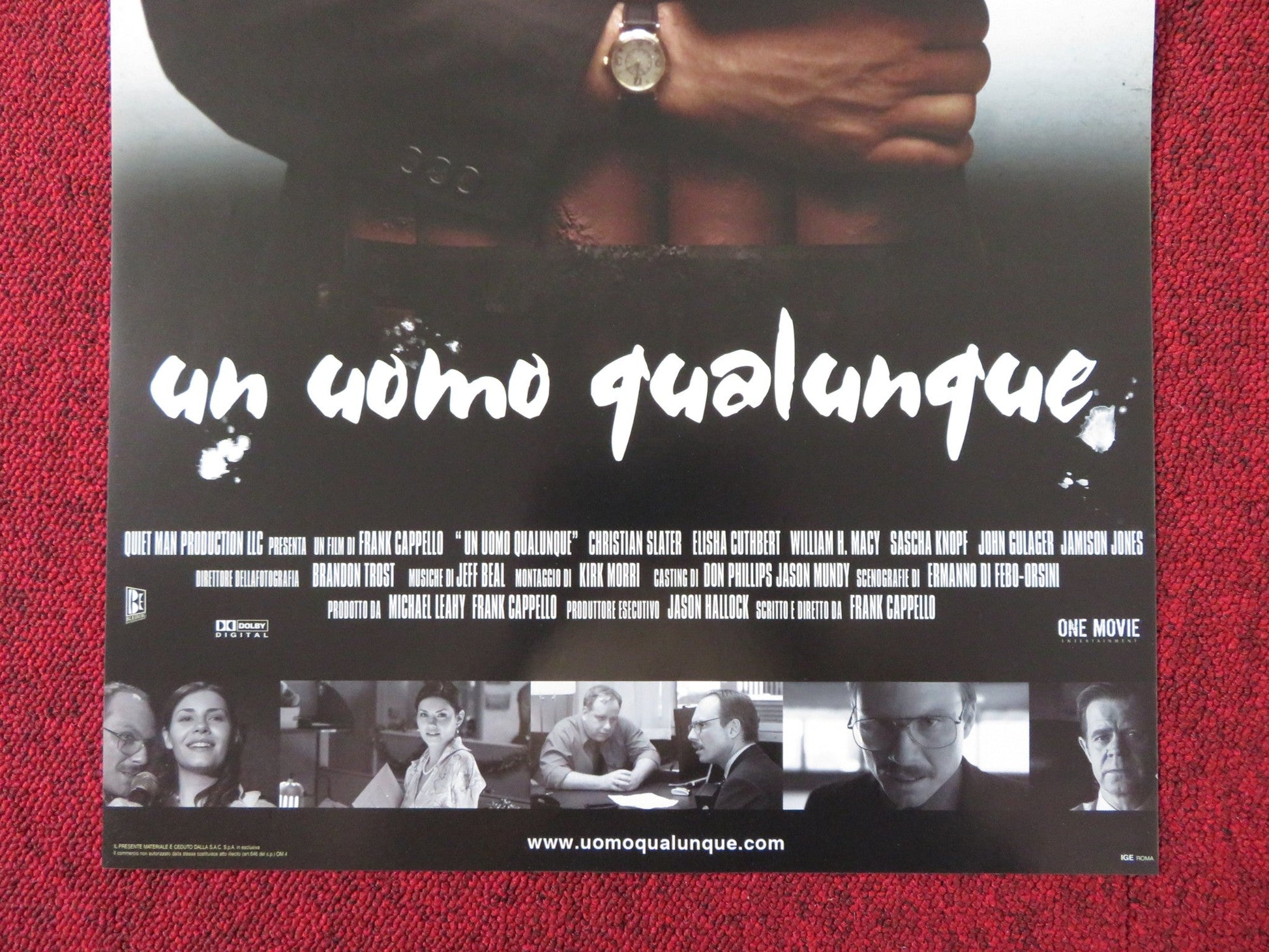 HE WAS A QUIET MAN ITALIAN LOCANDINA POSTER CHRISTIAN SLATER E. CUTHBERT 2007 Rendezvous Cinema Movie posters