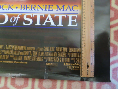 HEAD OF STATE US ROLLED POSTER CHRIS ROCK BERNIE MAC 2003 Rendezvous Cinema Movie posters