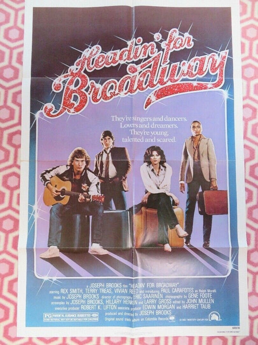 HEADING FOR BROADWAY US ONE SHEET POSTER REX SMITH TERRY TREAS 1980 Movie posters