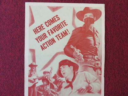 HEADING WEST US INSERT (14"x 36") POSTER CHARLES STARRETT DORIS HOUCK 1946 - Rendezvous Cinema