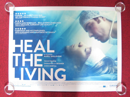 HEAL THE LIVING UK QUAD ROLLED POSTER TAHAR RAHIM EMMANUELLE SEIGNER 2016 Rendezvous Cinema Movie posters