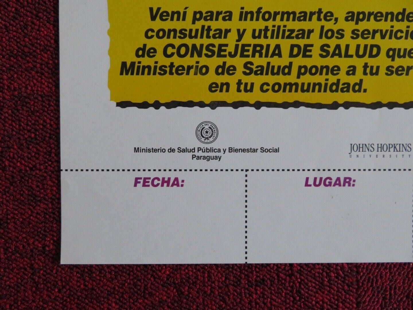 HEALTH FAIR SPANISH POSTER (23.5"x 15.5) Movie posters