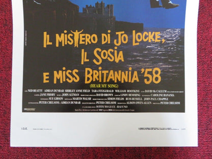 HEAR MY SONG ITALIAN LOCANDINA (27.5"x13") POSTER NED BEATTY ADRIAN DUNBAR 1992 - Rendezvous Cinema