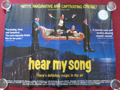 HEAR MY SONG UK QUAD (30"x 40") ROLLED POSTER TARA FITZGERALD ADRIAN DUNBAR 1991 Rendezvous Cinema Movie posters