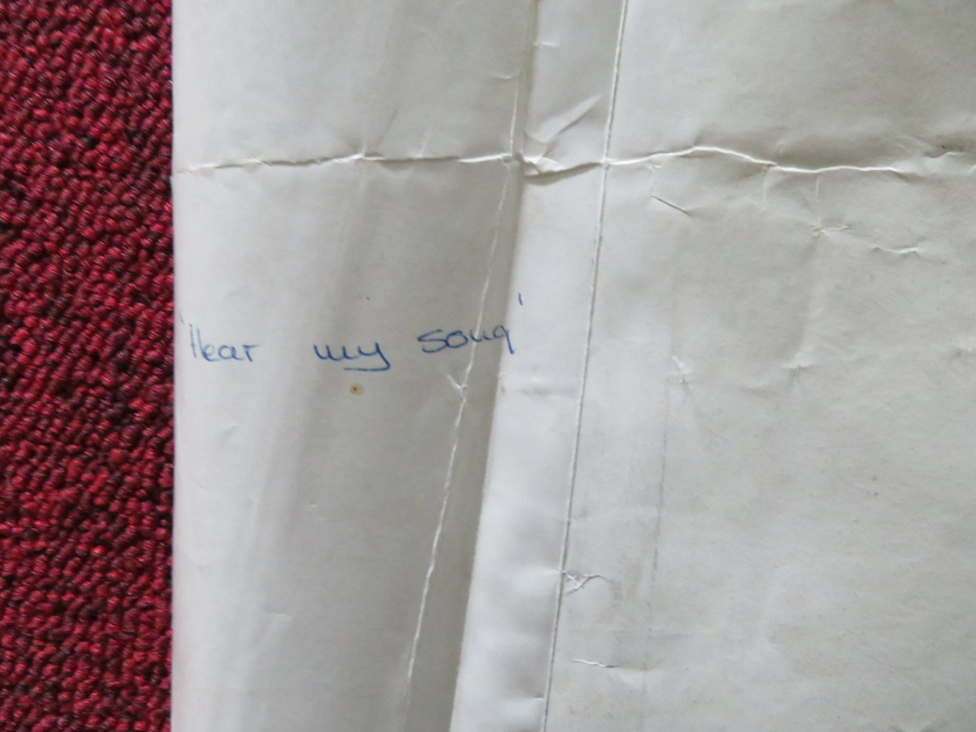 HEAR MY SONG UK QUAD (30"x 40") ROLLED POSTER TARA FITZGERALD ADRIAN DUNBAR 1991 Rendezvous Cinema Movie posters