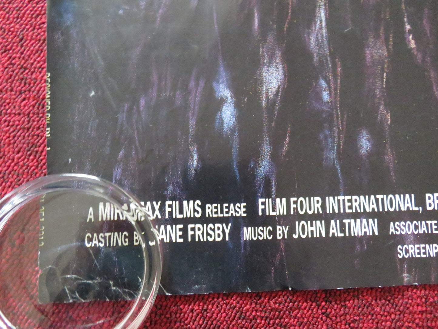 HEAR MY SONG UK QUAD (30"x 40") ROLLED POSTER TARA FITZGERALD ADRIAN DUNBAR 1991 Rendezvous Cinema Movie posters