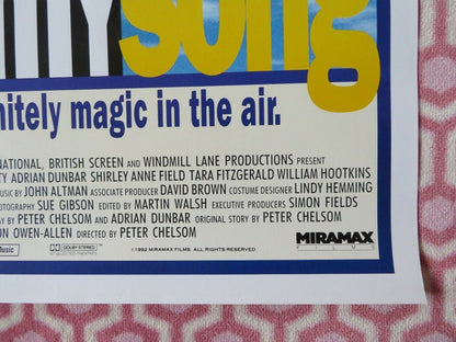 HEAR MY SONG US ONE SHEET ROLLED POSTER NED BEATTY ADRIAN DUNBAR 1991 Movie posters