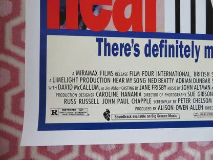 HEAR MY SONG US ONE SHEET ROLLED POSTER NED BEATTY ADRIAN DUNBAR 1991 Movie posters