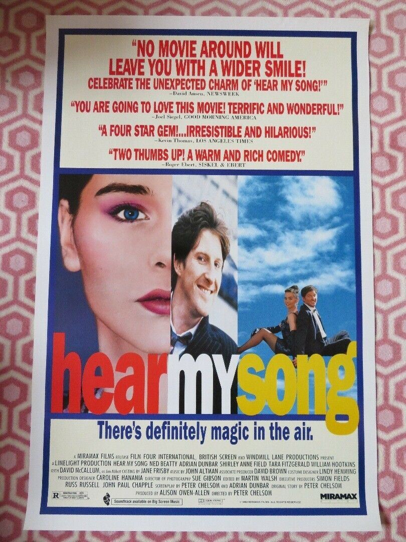 HEAR MY SONG US ONE SHEET ROLLED POSTER NED BEATTY ADRIAN DUNBAR 1991 Movie posters