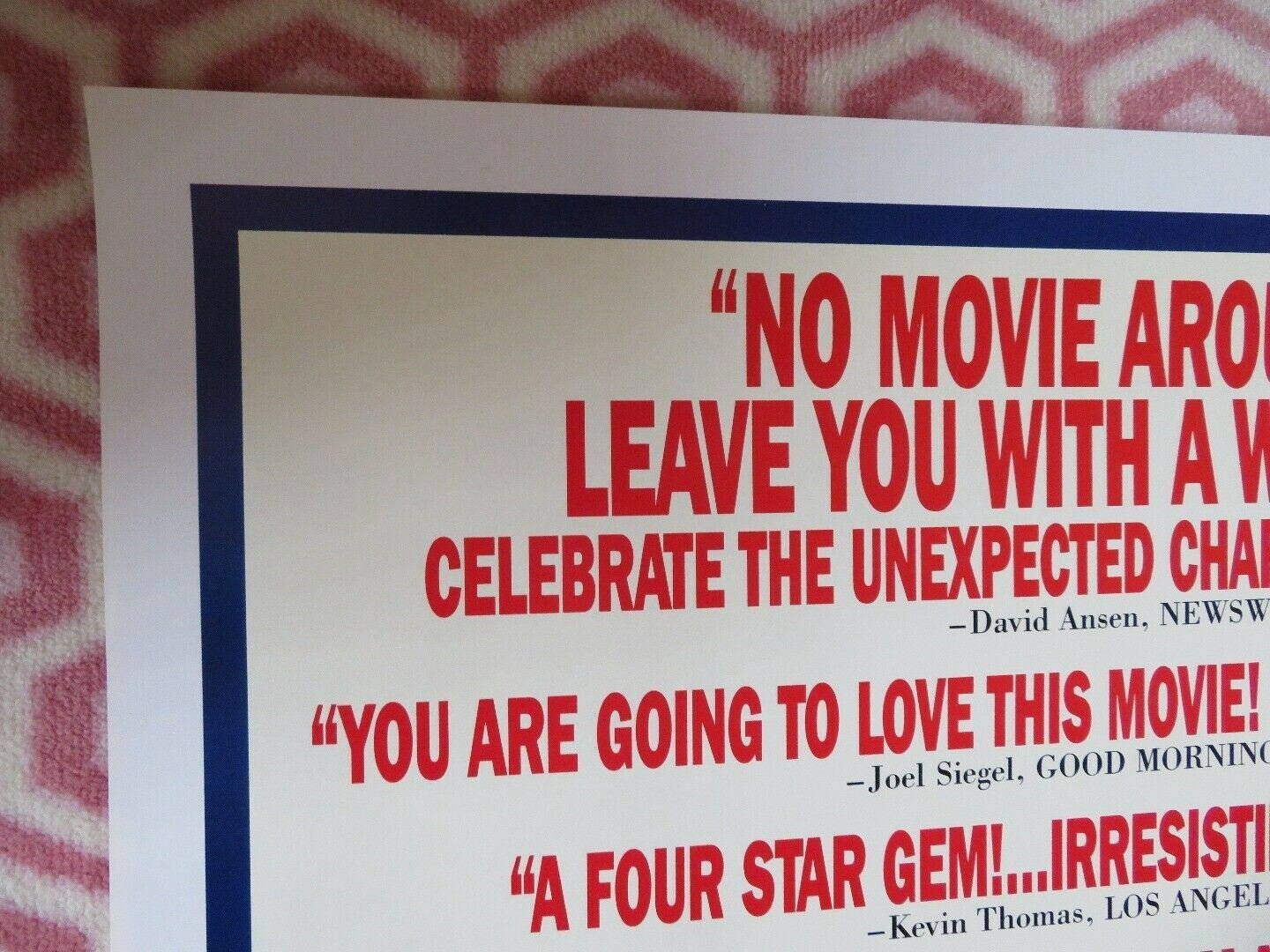 HEAR MY SONG US ONE SHEET ROLLED POSTER NED BEATTY ADRIAN DUNBAR 1991 Movie posters